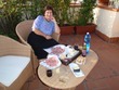 Kathy enjoys the picnic