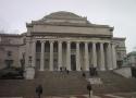 The main library at Columbia.  Yes, that is snow in late  March.  And the statue is Alma Mater!
