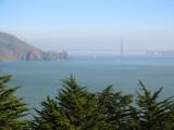 Took a little expedition to Marin with Bryan and Ron.  Went out to Bonita Lighthouse.  This is the view back to the Golden Gate.