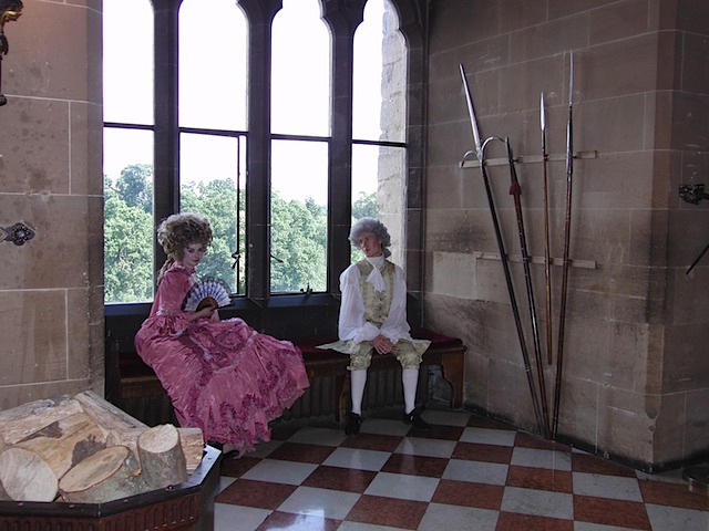 Period actors at Warwick Castle