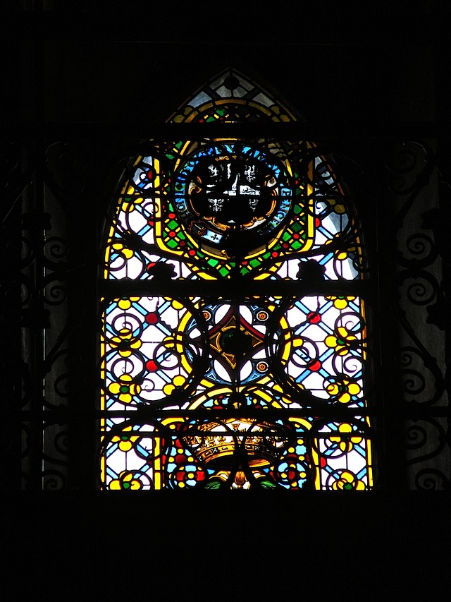 Stained glass at Warwick Castle