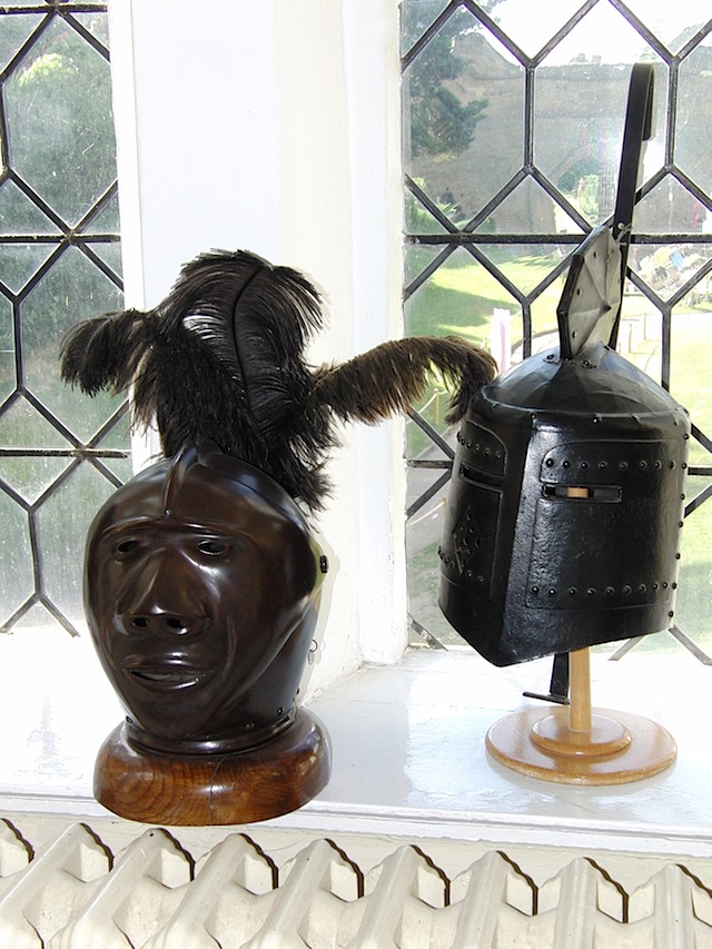 Helments at Warwick Castle