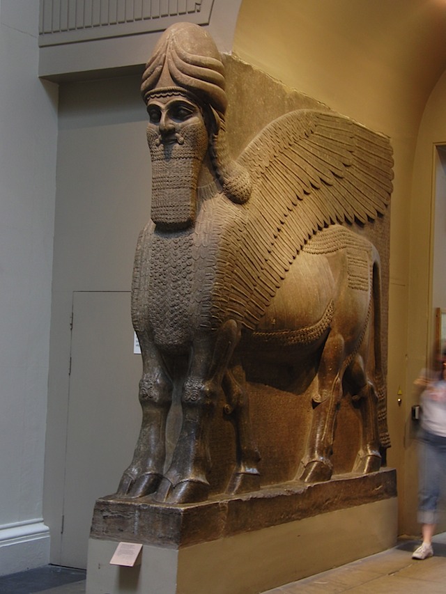 Assyrian statue at British Museum