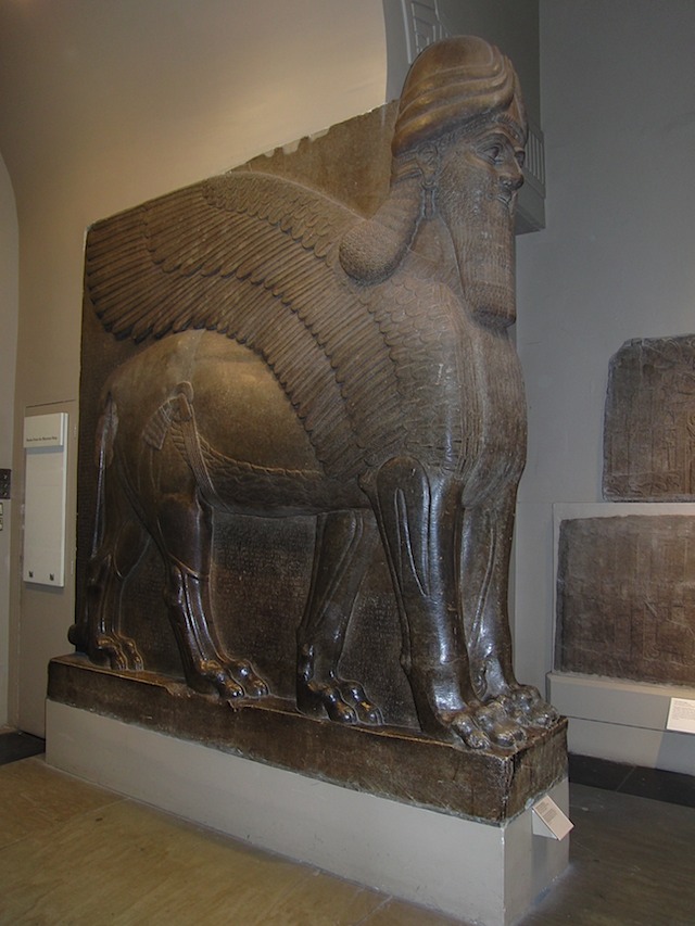 Assyrian statue at British Museum