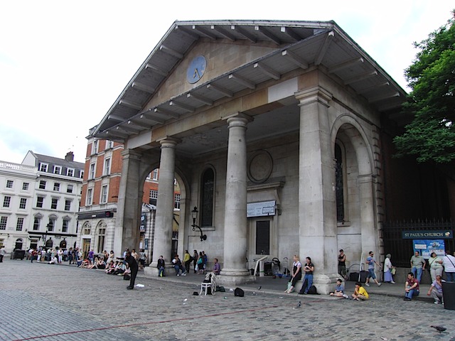 Covent Garden with obligatory performer