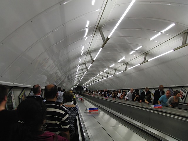 Tube escalator