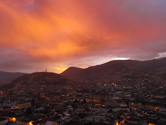 Quito sunset