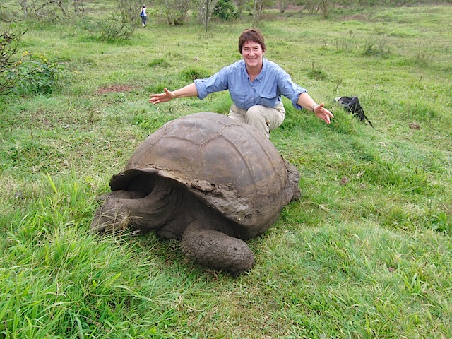 Kathy & tortoise