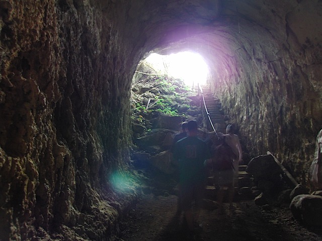 Inside lava tube