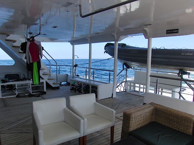 The rear deck area