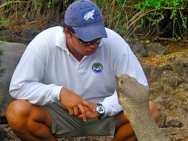 Christian and tortoise