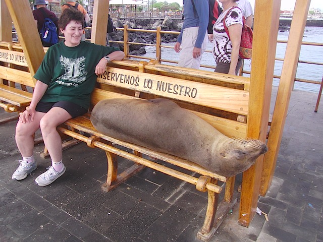 Kathy & sea lion