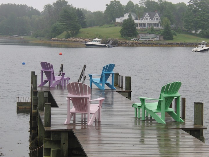 Chairs on a cove