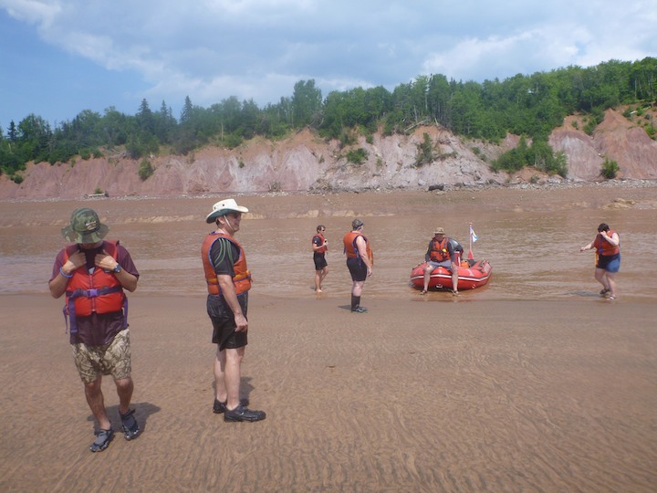 On the sandbar