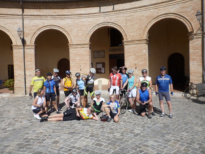 Bikers in Mondaino