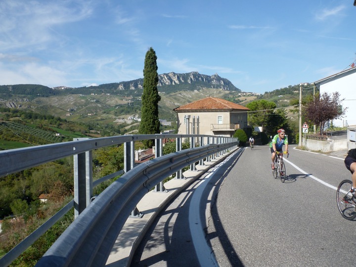 Climbing (11km!) to San Marino