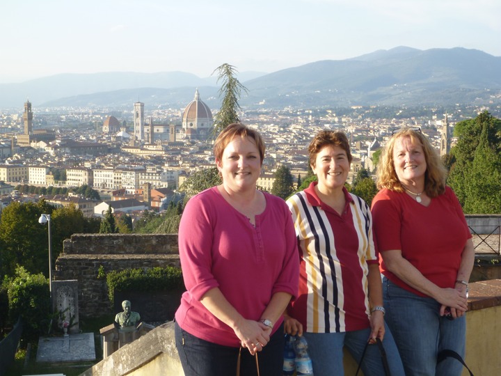 Kathy with our "guides"