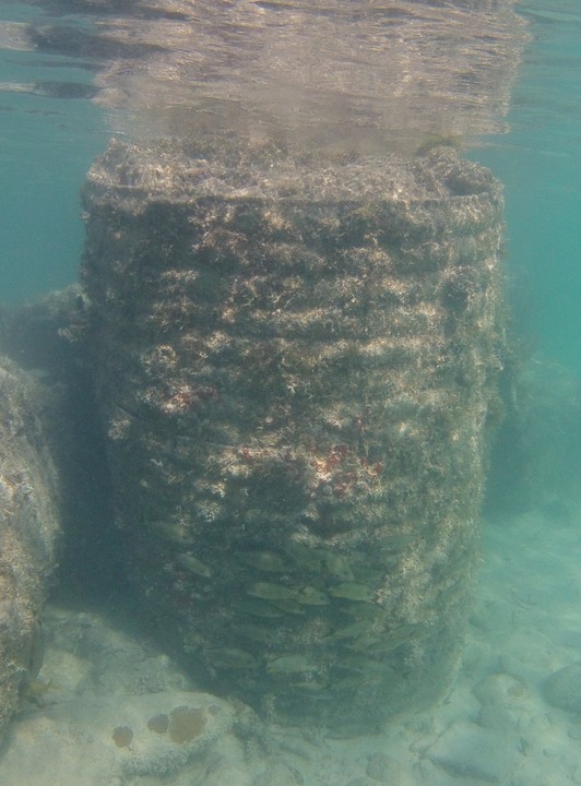 Entry to Ile Pinel snorkeling area