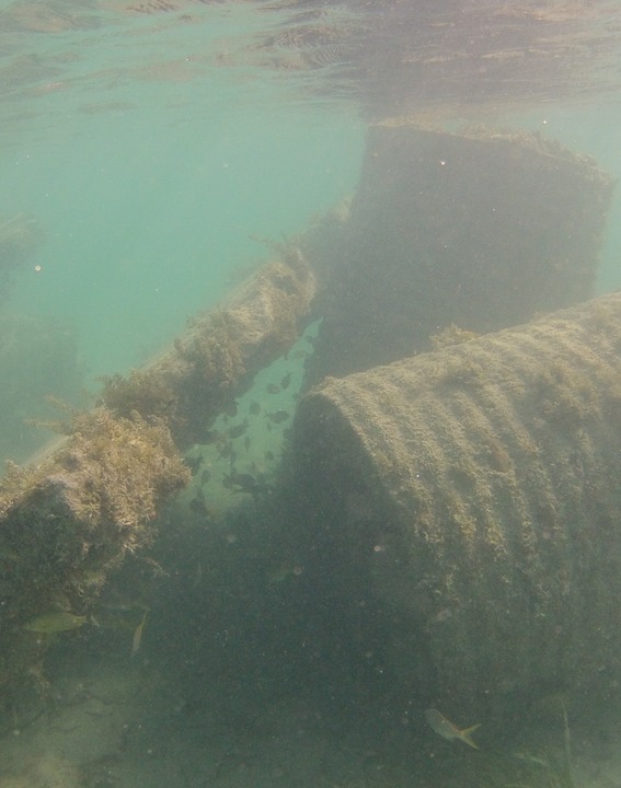 Entry to Ile Pinel snorkeling area