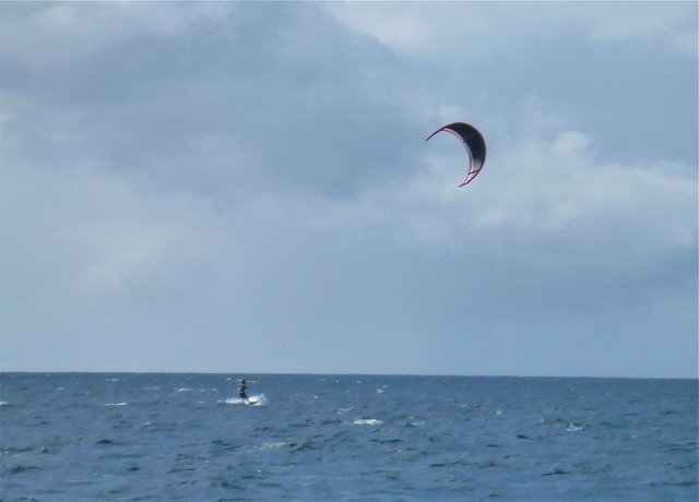 Kitesurfer off Dog Island