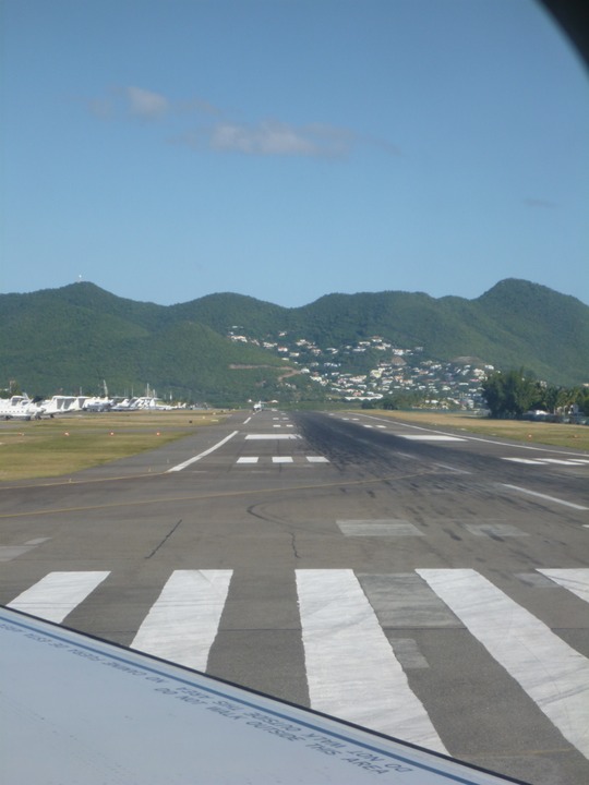 Runnway at Princess Juliana airport