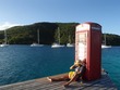 Phone booth at Pusser's, Marina Cay