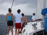 Heading for Hodges' Creek Marina, Fat Hog Bay, on Tortola -- to return the boat to Sunsail.