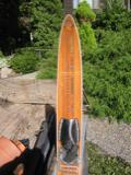 The old Freyrie slalom ski that we got in Italy in 1968.  Our first "serious" ski, rescued from the dump trailer.